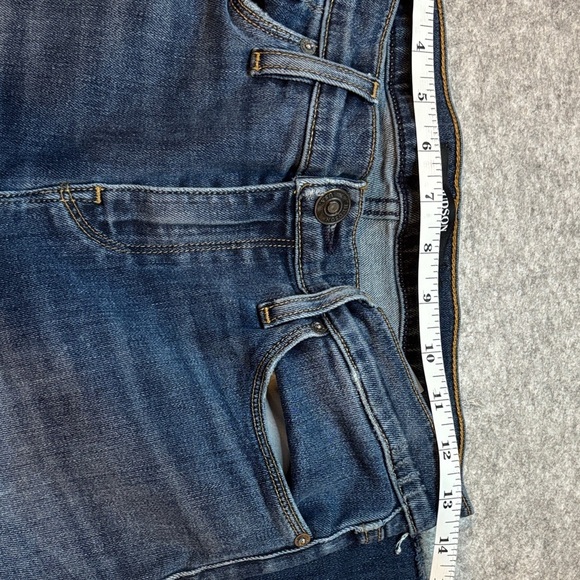 💥 Hudson Nico Skinny Jeans • Size 26 • Medium-Dark Wash w/Frayed Hem 💥 - Picture 9 of 13